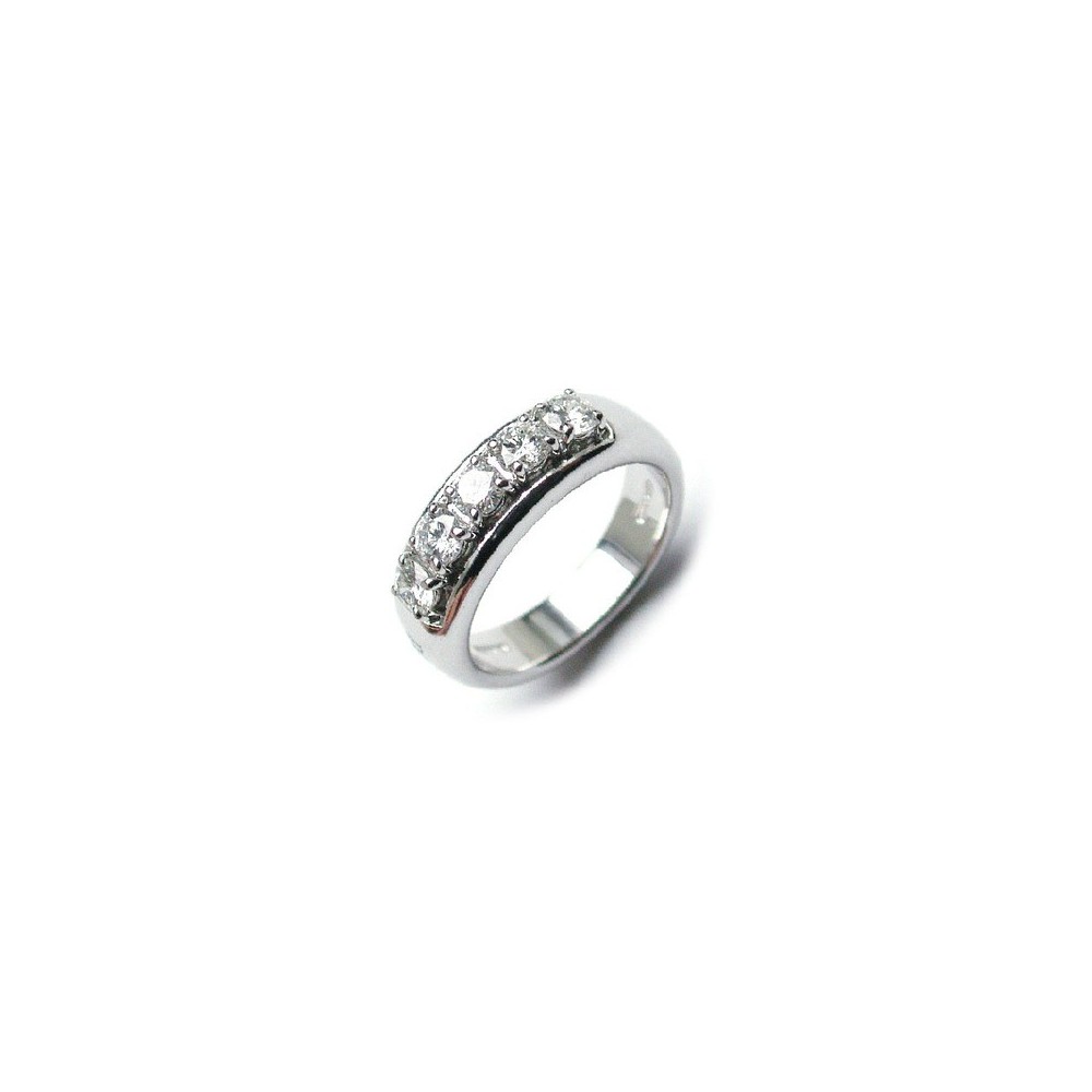 Veretta oro bianco e diamanti [5b896a5b]