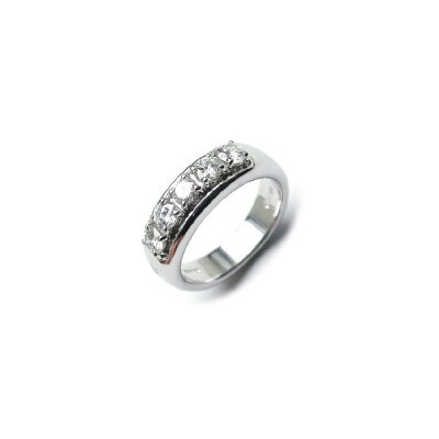 Veretta oro bianco e diamanti [5b896a5b]