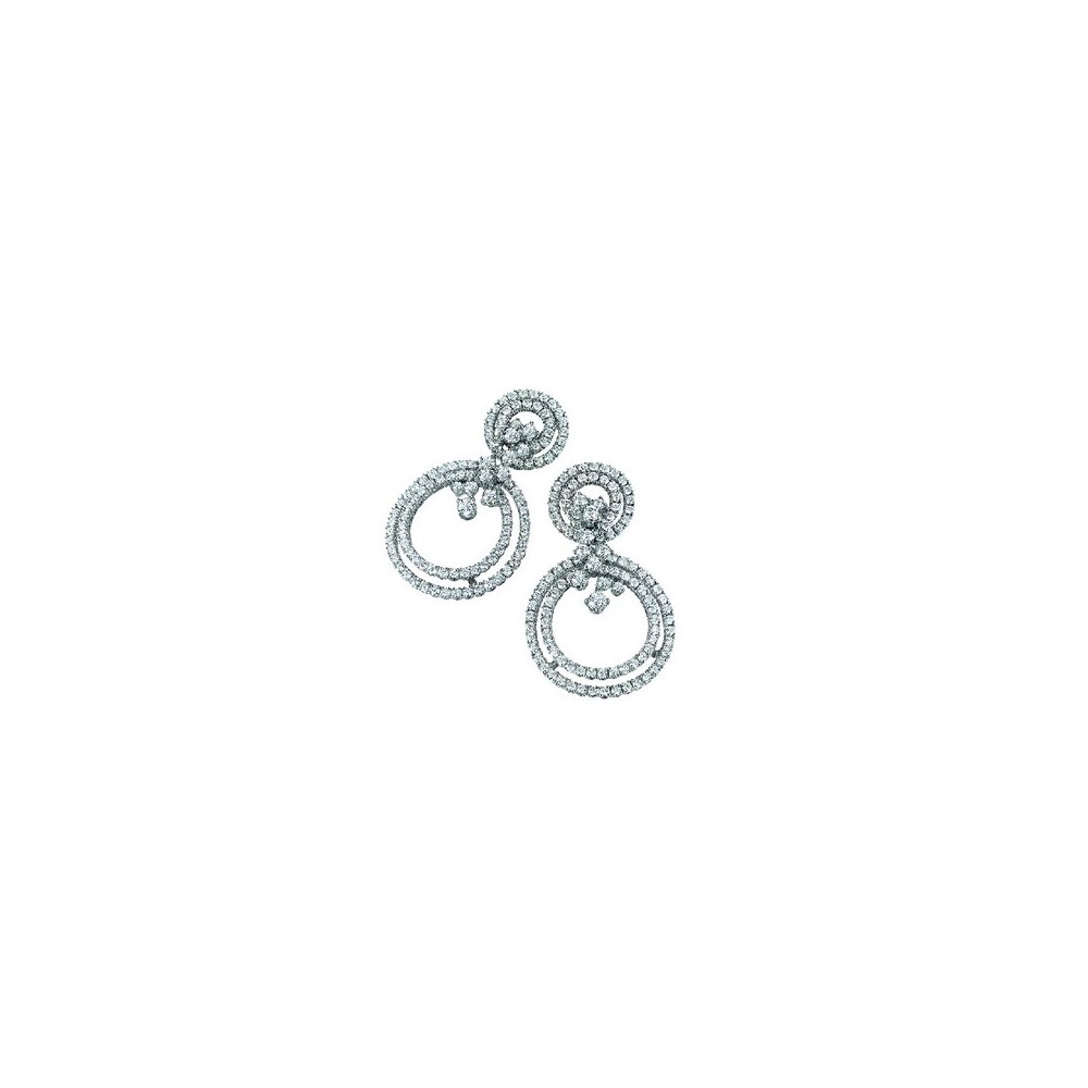 Orecchini Sophia Loren oro bianco e diamanti [4e44771a]