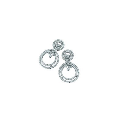 Orecchini Sophia Loren oro bianco e diamanti [4e44771a]