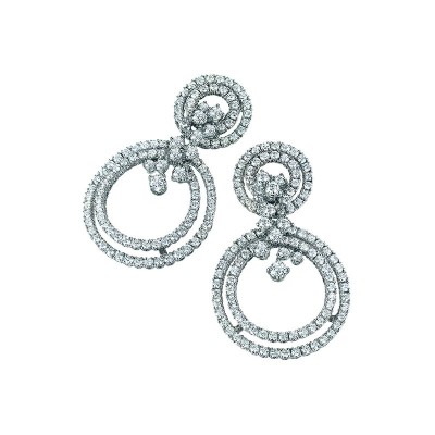 Orecchini Sophia Loren oro bianco e diamanti [18115286]