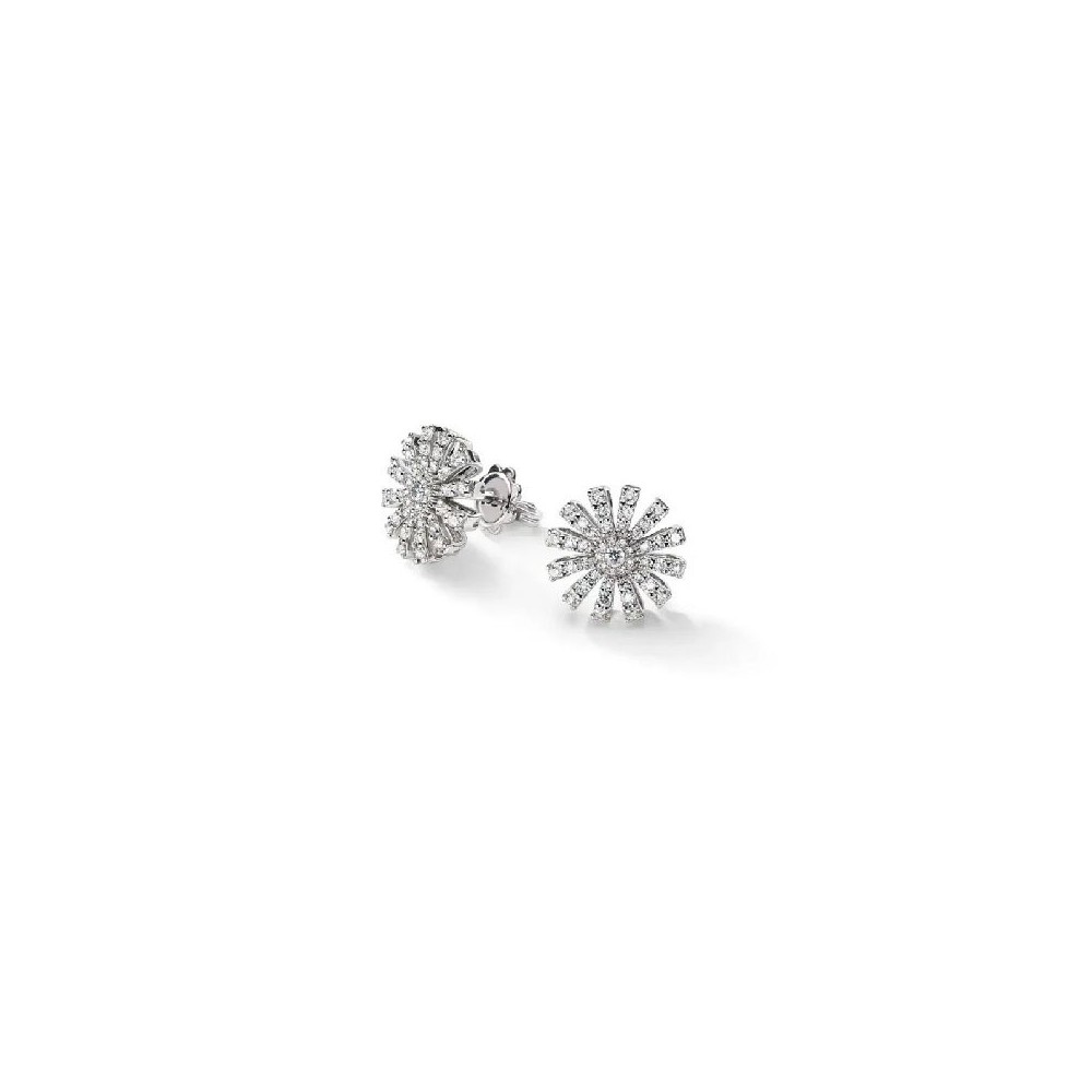 Orecchini Margherita oro bianco e diamanti [18b8a947]