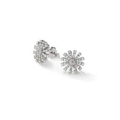 Orecchini Margherita oro bianco e diamanti [c19eea4a]