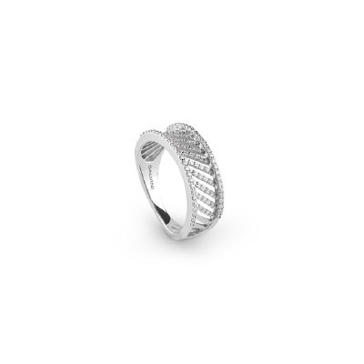 Anello Riflessi oro bianco e diamanti [7734617a]