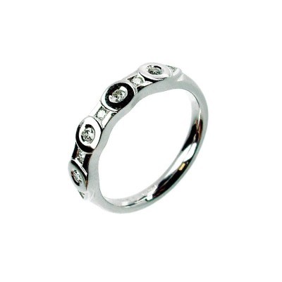 Anello Medieval oro bianco e diamanti [daddb4a7]