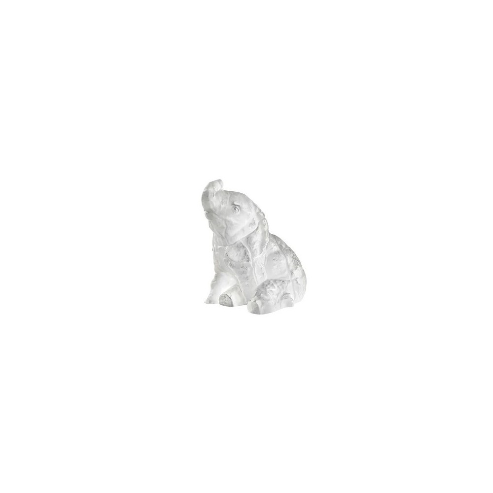 Scultura Elefante in cristallo trasparente [5f200177]