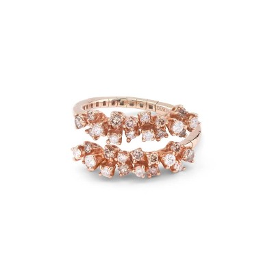 Anello Mimosa oro rosa e diamanti [374cb88f]