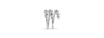 Anello Mimosa oro bianco e diamanti [e5f3bc64]