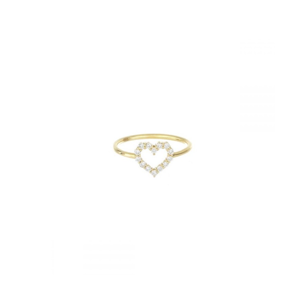 Anello Brillando Cuore 18kt [6a2b8cbf]