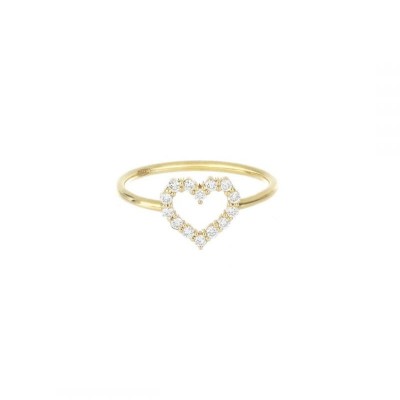 Anello Brillando Cuore 18kt [b30dcfb2]