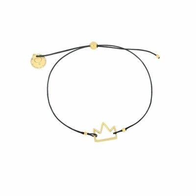 Bracciale filo nero You Corona [27687520]