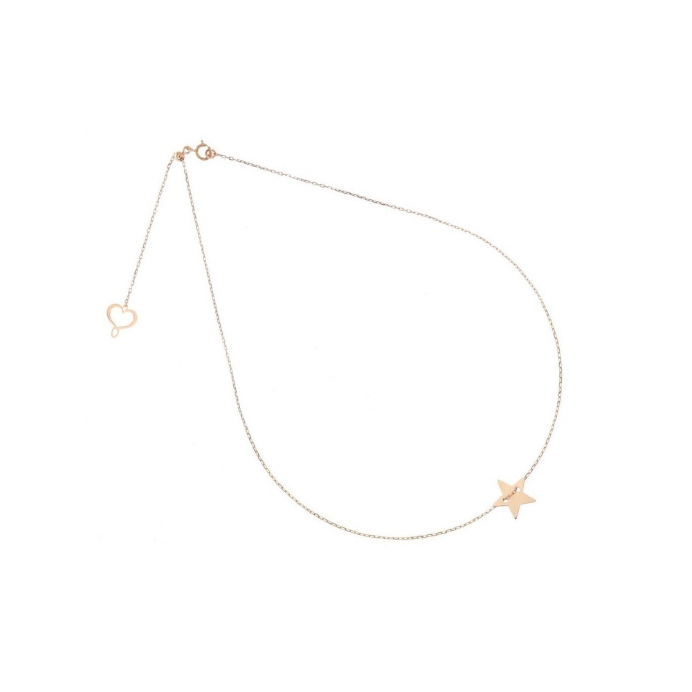 Girocollo 18kt Stella Passante [91392ce8]