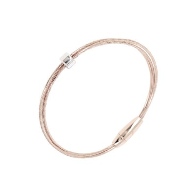 Bracciale DNA Spring Lucido Rosa Rodio [0648570c]