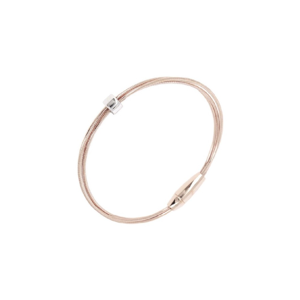 Bracciale DNA Spring Lucido Rosa Rodio [0648570c]