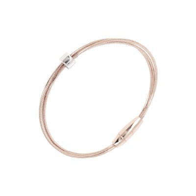 Bracciale DNA Spring Lucido Rosa Rodio [0648570c]