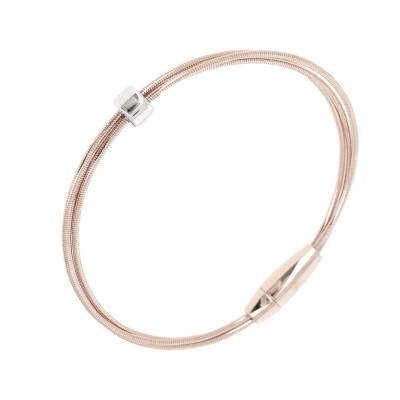 Bracciale DNA Spring Lucido Rosa Rodio [df6e1401]