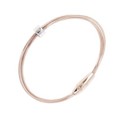 Bracciale DNA Spring Lucido Rosa Rodio [df6e1401]