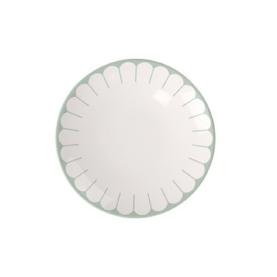Piatto frutta Fleur Verde 21,2 cm [57f86fb8]