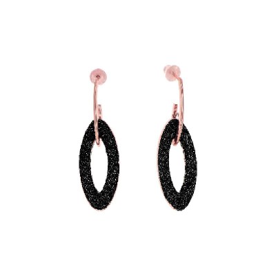 Orecchini Elisse Polvere di Sogni Rosa Lucido Nero [8e27785b]