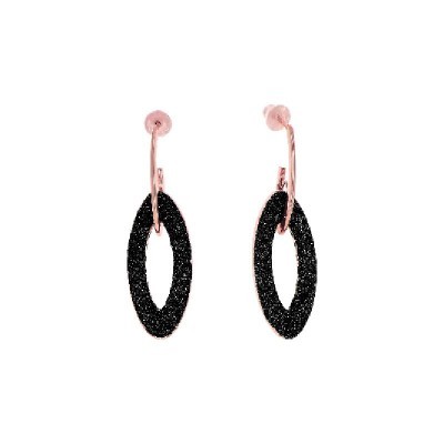 Orecchini Elisse Polvere di Sogni Rosa Lucido Nero [8e27785b]
