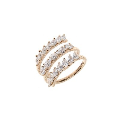 Anello Fantasy oro rosa e diamanti [34c2ae97]