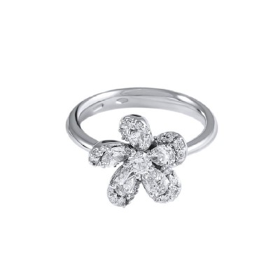 Anello Emozioni oro bianco e diamanti [63ca8dce]
