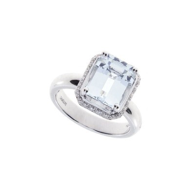 Anello Minou oro bianco e diamante [f87f74c4]