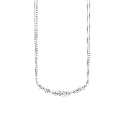Collana Mimosa oro bianco con diamanti [36fc0520]