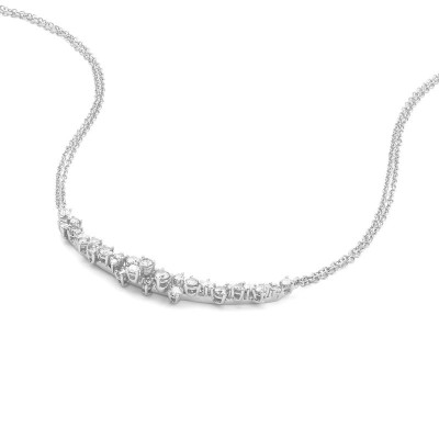 Collana Mimosa oro bianco con diamanti [efda462d]