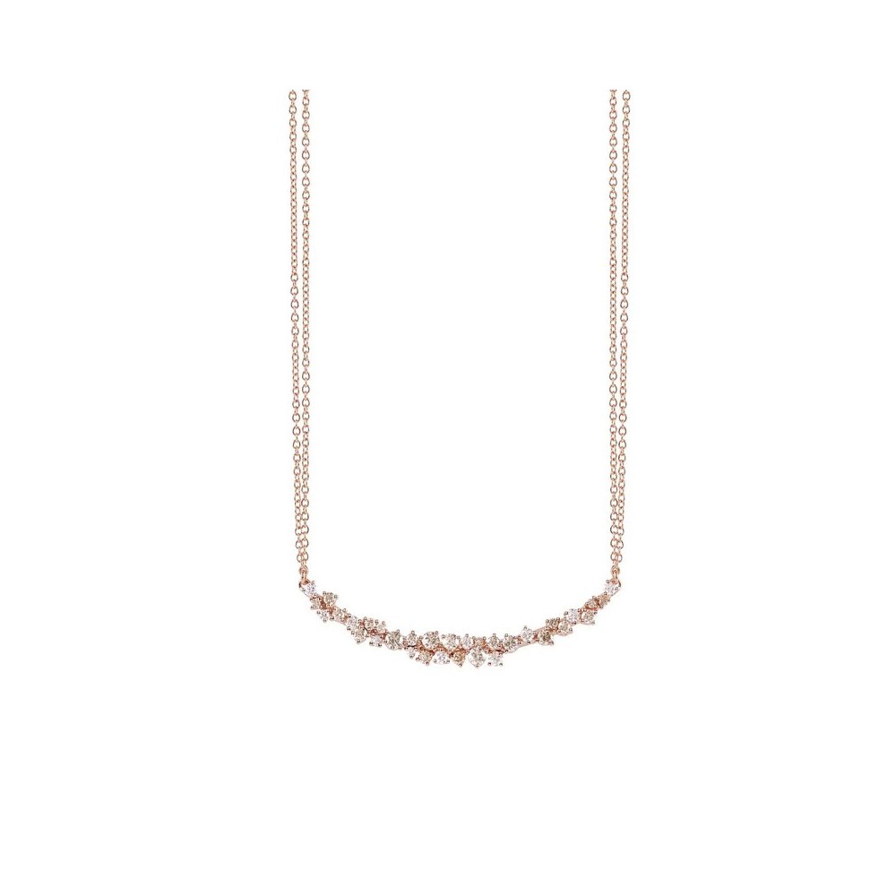 Collana Mimosa oro rosa e diamanti brown [2f9745de]