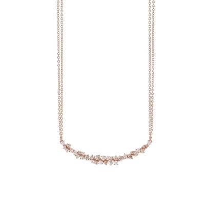 Collana Mimosa oro rosa e diamanti brown [2f9745de]