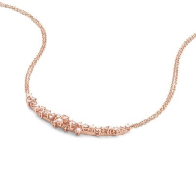 Collana Mimosa oro rosa e diamanti brown [f6b106d3]