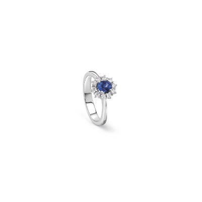 Anello Love For Color oro bianco diamante zaffiro [e8502819]