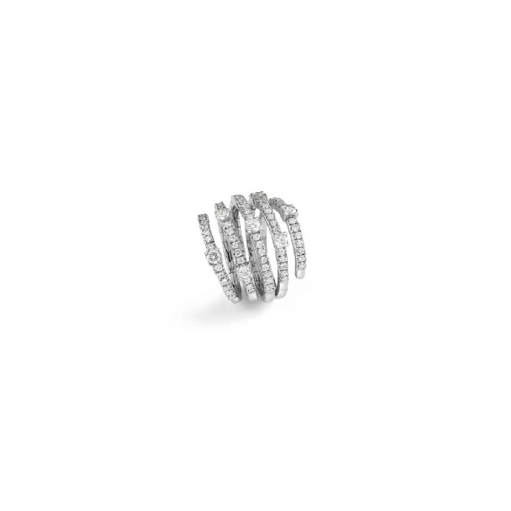 Anello Notte di San Lorenzo oro bianco e diamanti [83a82f41]