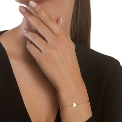 Bracciale I Segni oro giallo 9kt con diamante [43b0bfb4]