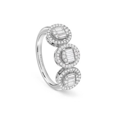 Anello Magia Trilogy oro bianco e diamanti [a9718f56]