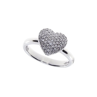 Anello Simboli oro bianco e diamanti [a28480f2]