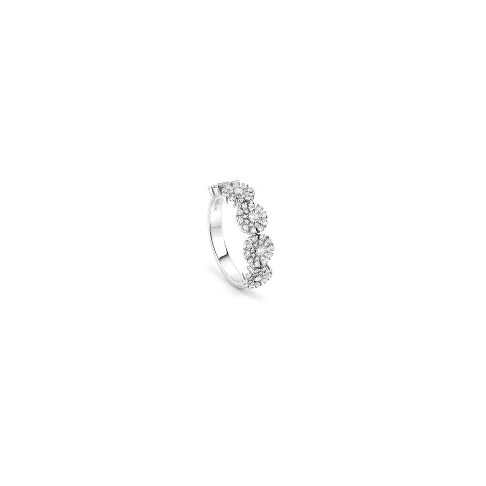 Anello Margherita oro bianco e diamanti [9ecf0c6c]