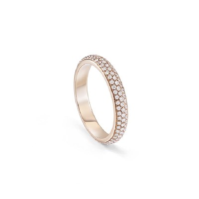 Veretta Minou Full Pavè oro rosa e diamanti [f4251821]