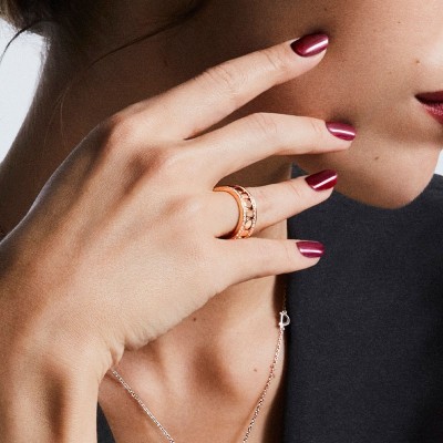 Anello Belle Époque Reel oro rosa e diamanti [0ca4d38f]