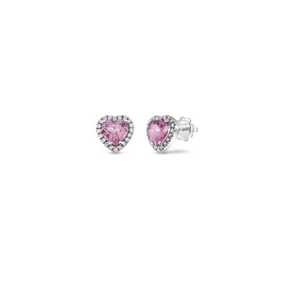 Orecchini Sorrento oro bianco diamanti e zaffiri [603dc1e0]