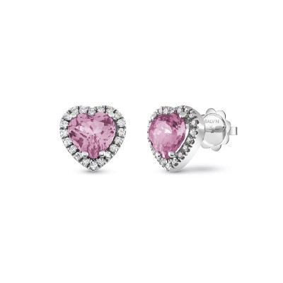 Orecchini Sorrento oro bianco diamanti e zaffiri [b91b82ed]