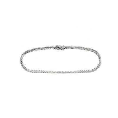 Bracciale Tennis in oro bianco con diamanti [1b25dd50]