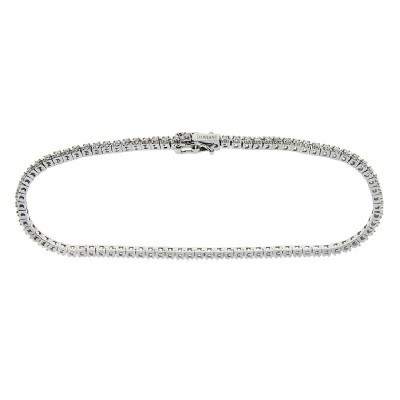 Bracciale Tennis in oro bianco con diamanti [1b25dd50]