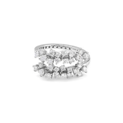 Anello Mimosa oro bianco con diamanti [a28c1f52]