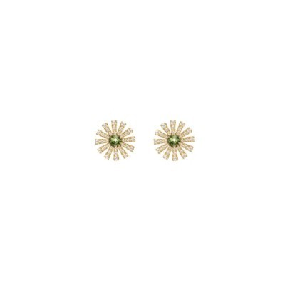 Orecchini Margherita oro giallo diamanti tsavorite [df92da02]