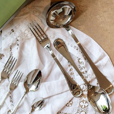 Forchetta tavola Albi in argento sterling [e8558cd3]