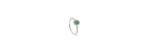 Anello Dora oro bianco diamanti e smeraldo [5d6c1f49]