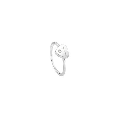 Anello I Segni Cuore oro bianco 9kt [35b43c06]