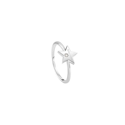 Anello I Segni Stella in oro bianco 9kt [555ffa65]